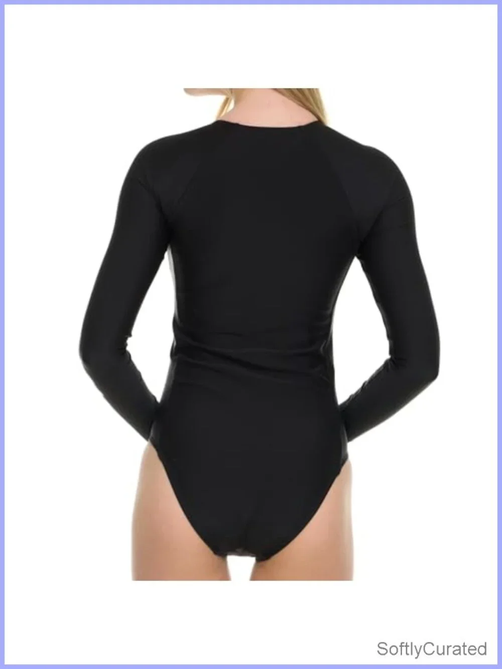 Long Sleeve One Piece Swimsuit with UPF 50+ Sun Protection